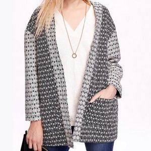 Black and White Jacquard